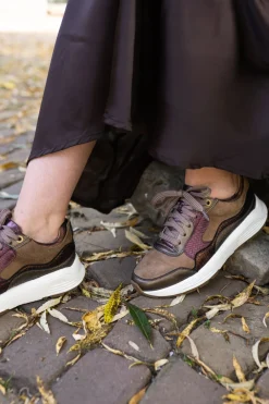 DAMES Xsensible Golden Gate Stretchwalker Sneakers Bruin Dames